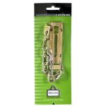 Door Chain Safety 100MM Waldo Brassed