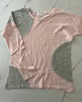 Witchery Pink And Grey Long Sleeve Top 8Y