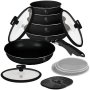 Berlinger Haus Matte Black Collection 13 Piece Titan Non-stick Cookware Set