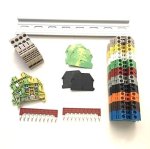 Din Rail Terminal Blocks Kit By International Connector 20 Dinkle DK2.5N Din Terminal Block Connectors 12-22 Awg Gauge 20A 600V