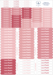 Strip School Labels Pink Tones