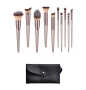 10 Piece Makeup Brush Set With Bag