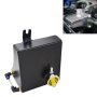 Car Modified Triangle Aluminum Alloy Cooling Water Tank Bottle Can For Nissan Black