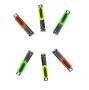 Colorful Durable Nail Clippers Pack Of 6 - Textured Vibrant Grip