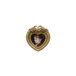 Heart Shaped Photo Frame 6.35CM - Gold