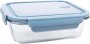 Glass Plastic Fridge Container - 1000 Ml