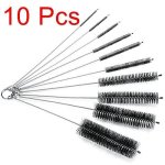 Bottle Cleaning Brushes 8 Inch Nylon Tube Brush Set Cleaner For Narrow Neck Bottles Cups With Hook Set Of 10PCS