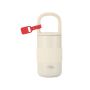 400ML Double Wall Stainless Steel Travel Coffee Cup - Leak Proof Cream