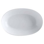 Basics White Oval Bowl