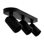 R345 Coastline 3LIGHT Black GU10 Surface Mount Spotlight