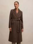 Aydee Double Breasted Coat - 16 Mid Brown