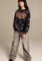 Oversized Sweatshirt - Dark Grey/stranger Things