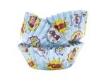 Foil Lined Cupcake Cases Pack Of 30 Comic Book