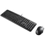 Volkano Krypton Wired Keyboard & Mouse Black