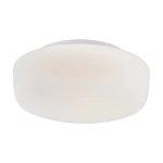 Charlie Round Opal Glass Ceiling Light - White