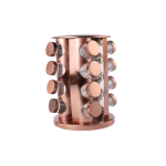 16 Jar Revolving Spice Rack - Pink
