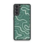 Custom Printed Tpu Cases - Samsung Galaxy S21 Samsung Galaxy S21 5G & 39 Green Wavy& 39 By
