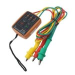 SM852B 3 Phase Rotation Tester Indicator Detector Meter Orange