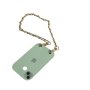 Phone Wristlet Chain - White Rope And Gold Chains