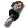 Full Body Pregnancy Pillow J Shape - Grey