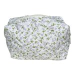 Purple Flowers Polyester Quilted