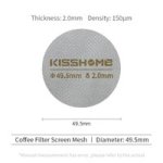 Coffee Accessories Puck Screen Reusable Heat Resistant 49.5MM 2.0MM