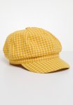 Superbalist Checkered Baker Boy Hat - Yellow