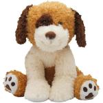 43CM Plush Dog Brown White