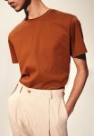Regular Fit Pima Cotton T-Shirt - Brown