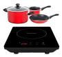 Mellerware 5 Piece Black Induction Cooker And Pot Set 1800W