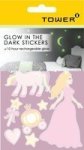 Glow In The Dark Stickers - Princess - 14 Stickers