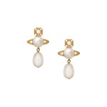 Inass Earrings -gold Cream Rose