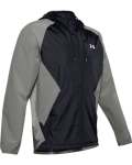 Men's Ua Stretch Woven Full Zip Jacket - Gravity Green XXL