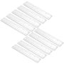 10PCS Clear Transparent Rulers Multifunction Measuring Tools For Students