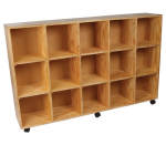15 Cube Pigeon Hole Locker On Castors - Coo