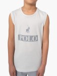 Polo Boys Connor Printed Vest In Grey - Grey 13 To 14