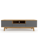 Cooper Tv Unit - 2000MML X 440MMW X 500MMH Blackwood Charcoal