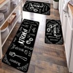 1PC Anti Fatigue Kitchen Mat Non Slip Thick Cushioned Kitchen Rug Runner Rug Heavy Duty Comfort Standing Mats Waterproof Kitchen