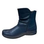 Ladies Boots In Navy & Black - Navy & Black 8