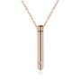Urn With A Cubic Zirconia - Mens Necklace - Rose Gold