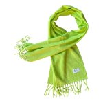 Thick Polyester Scarf - Lime Green