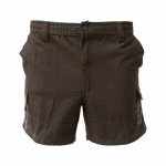 Sterling Pull On Cargo Shorts 14CM Charcoal