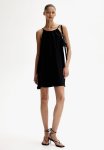 A-line Throw-on Dress - Black