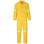 CONTI Trade Polycotton Suit - Reflective Arms & Legs - Yellow Tape