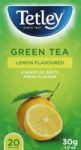 Lemon Flavoured Green Tea 20 Tagless Teabags - 30G