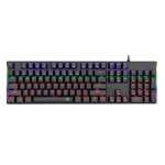 T-dagger Naxos Rainbow Colour LIGHTING|150CM Cable|mechanical Gaming Keyboard Black