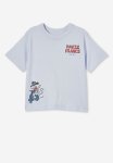 Cotton On Jonny Short Sleeve Print Tee - Morning Blue paris France