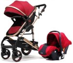 Belecoo Q3 Travel System Wine Red