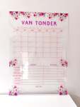 Acrylic Monthly & Weekly Planner - Cosmos - 800MM X 800MM