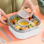 900ML 3-LAYER Kids Bento Lunch Box With Spoon & Fork
